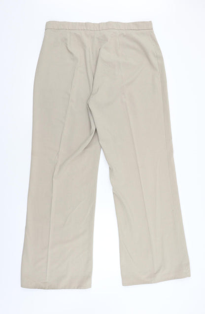 Womens UK Size 18 Alexara Regular Fit  Beige Trousers