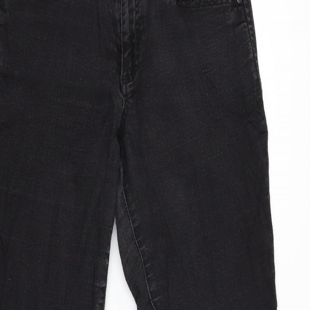 Dorothy Perkins Womens Black  Denim Skinny Jeans Size 12 L29 in
