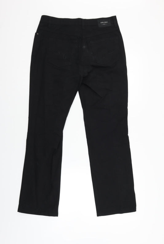 Gerry Weber Womens Black  Denim Straight Jeans Size 12 L28 in