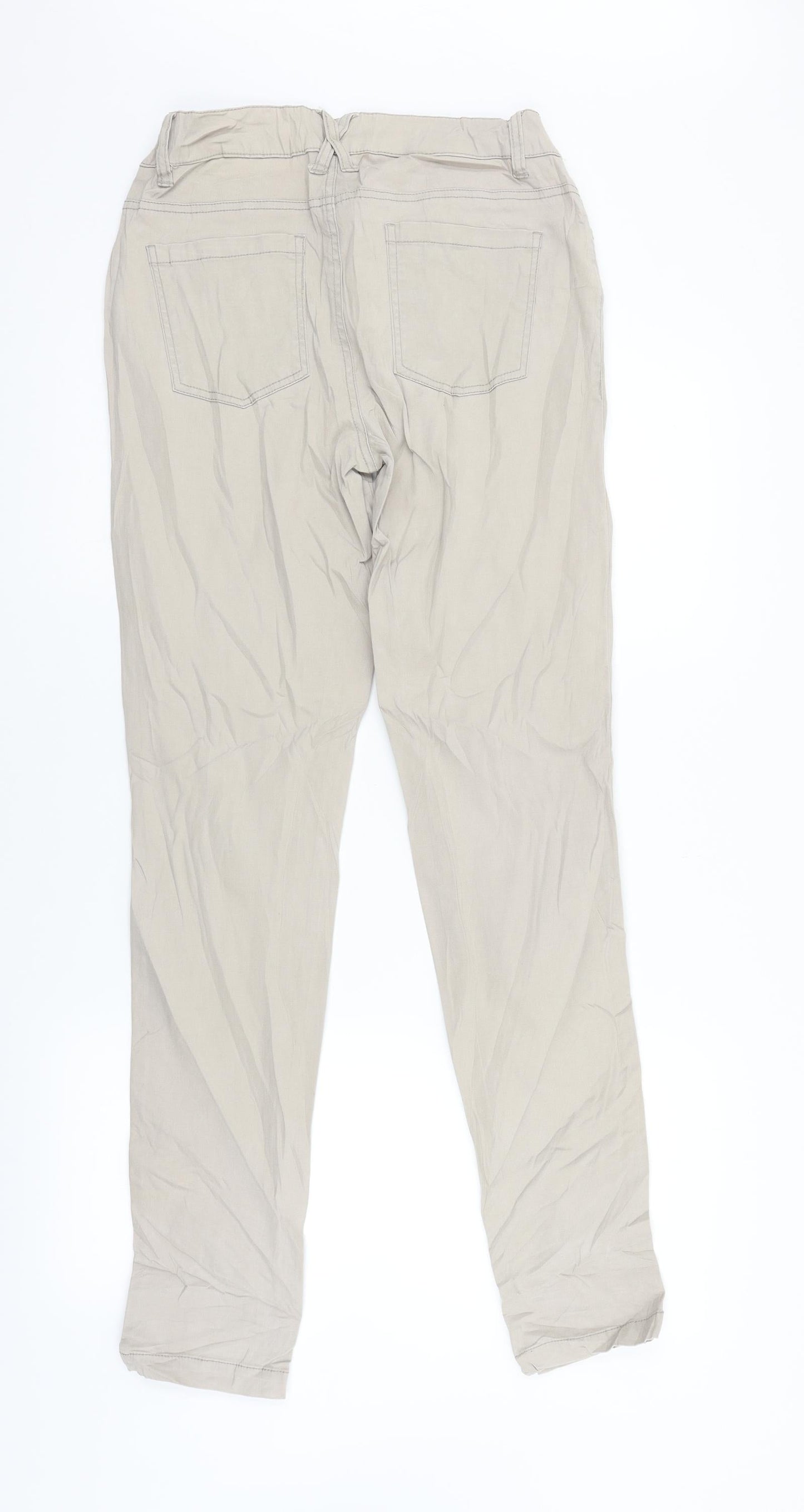 B. Young Womens Beige  Denim Skinny Jeans Size 36 L32 in