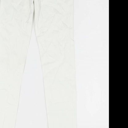 Primark Womens Ivory  Denim Skinny Jeans Size 6 L29 in