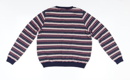 Primark Womens Multicoloured Striped Knit Pullover Jumper Size 12