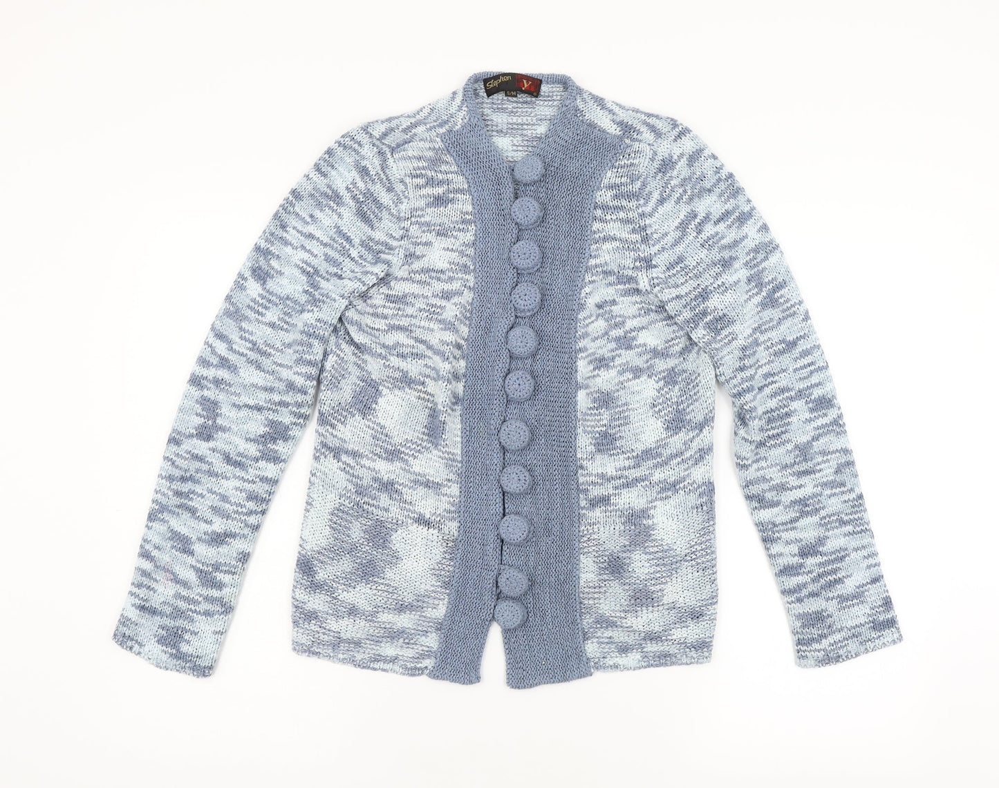 Stephen Womens Blue  Knit Cardigan Jumper Size S
