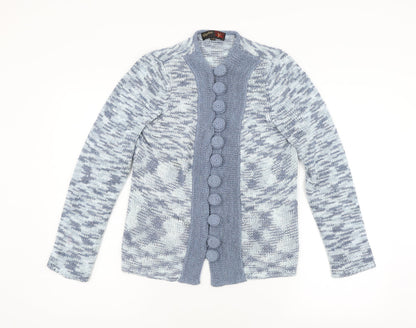 Stephen Womens Blue  Knit Cardigan Jumper Size S