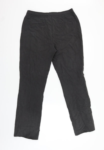 Womens UK Size 12 M&Co Regular Fit  Black Trousers