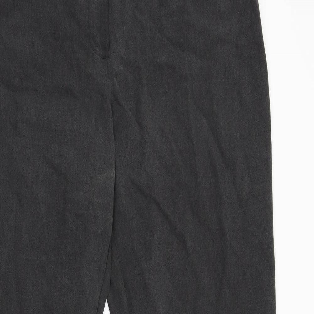 Womens UK Size 12 M&Co Regular Fit  Black Trousers