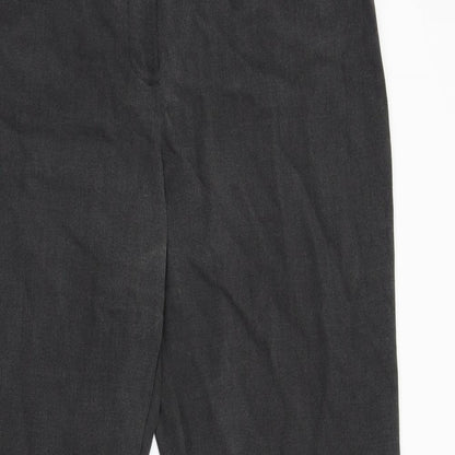 Womens UK Size 12 M&Co Regular Fit  Black Trousers