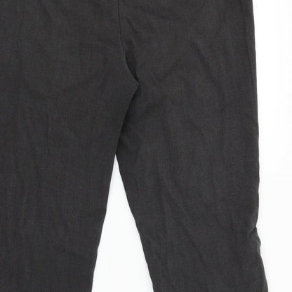 Womens UK Size 12 M&Co Regular Fit  Black Trousers