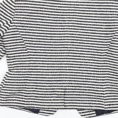 Primark Womens Multicoloured Striped  Jacket Suit Jacket Size 10