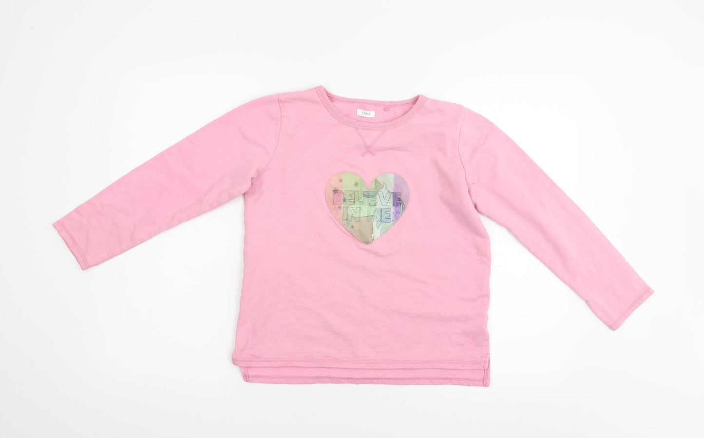 NEXT Girls Pink   Pullover Jumper Size 11 Years  - Unicorn