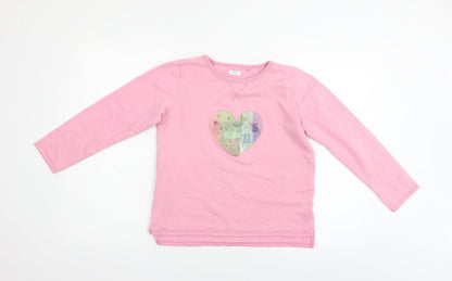 NEXT Girls Pink   Pullover Jumper Size 11 Years  - Unicorn