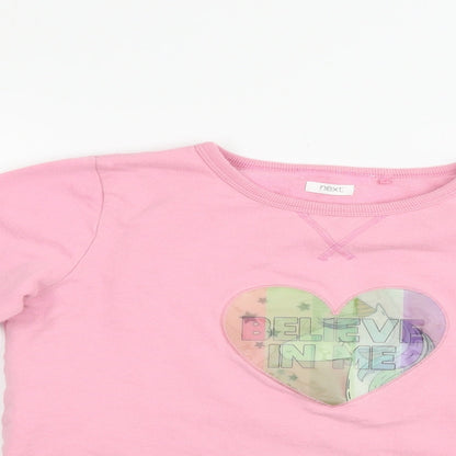 NEXT Girls Pink   Pullover Jumper Size 11 Years  - Unicorn