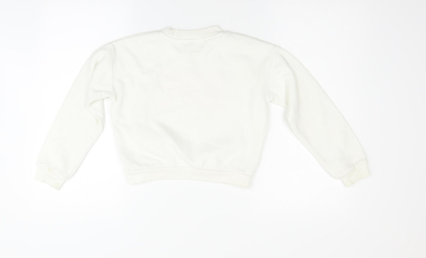 Primark Girls White   Pullover Sweatshirt Size 10-11 Years