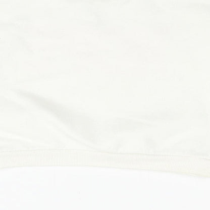 Primark Girls White   Pullover Sweatshirt Size 10-11 Years