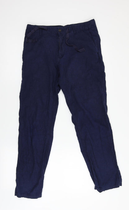 Next Tailoring Womens Blue   Trousers  Size 30 L29 in