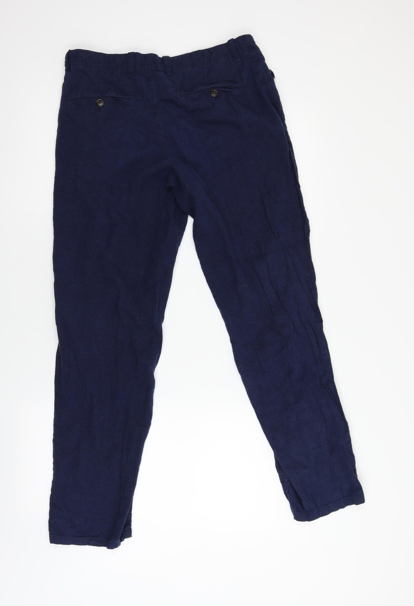 Next Tailoring Womens Blue   Trousers  Size 30 L29 in