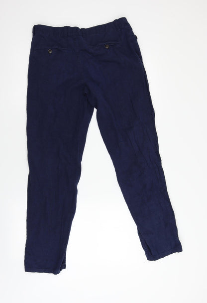 Next Tailoring Womens Blue   Trousers  Size 30 L29 in