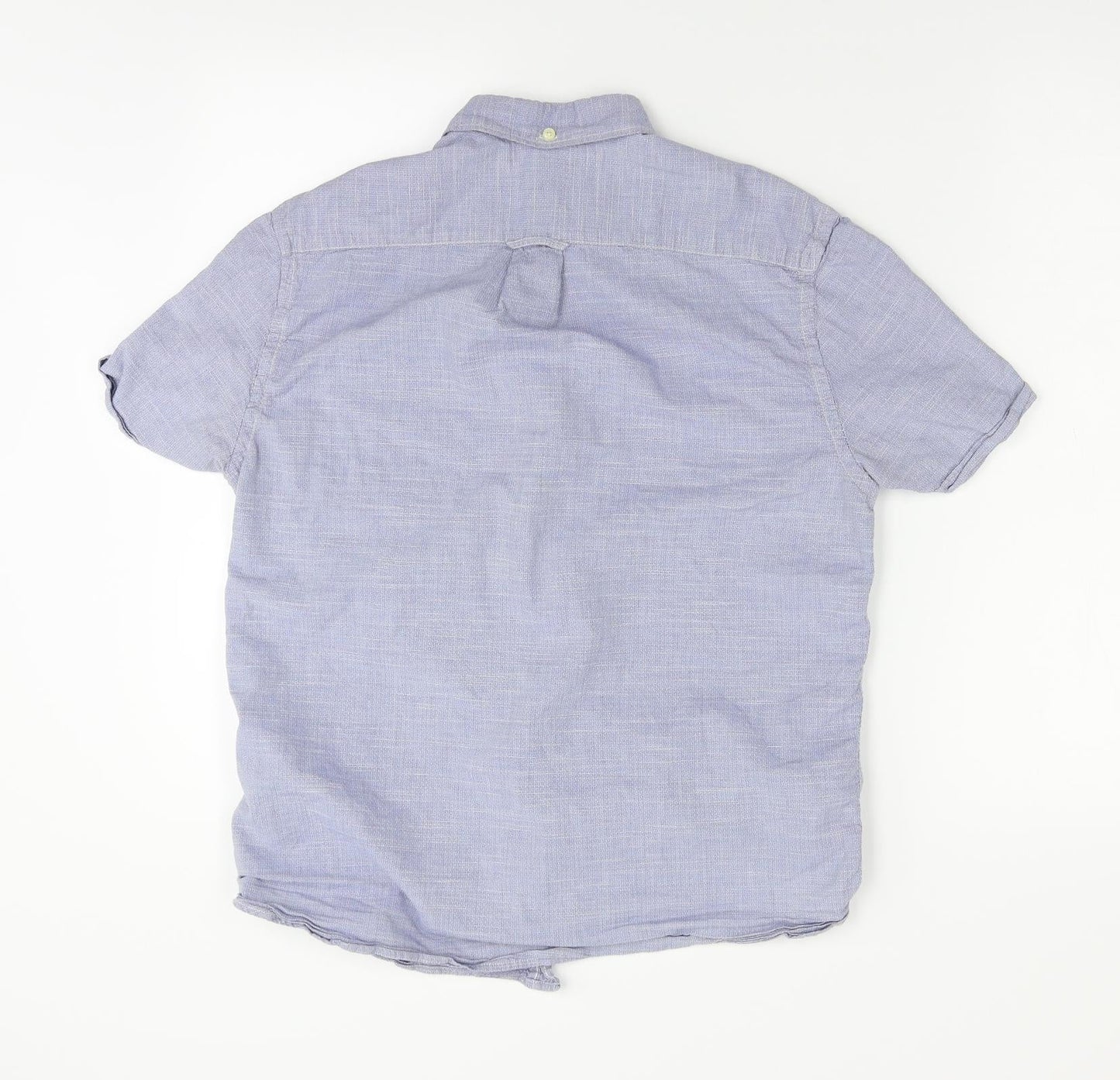 Regular Mens Blue    Button-Up Size S