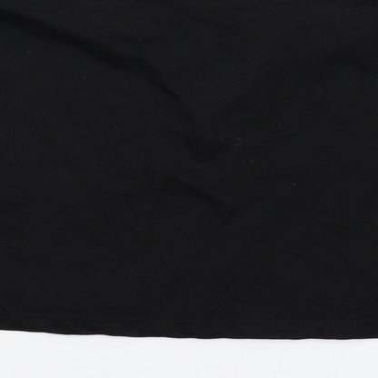 Brand and care label for Missguided women’s black jumper, size UK 10