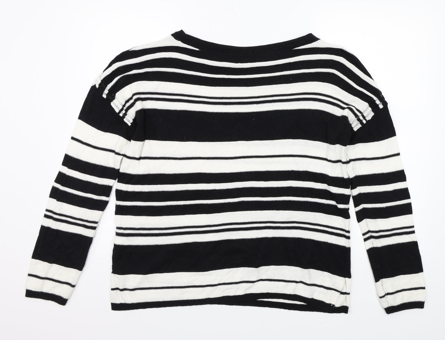 NEXT  Womens White Striped  Pullover Jumper Size 12