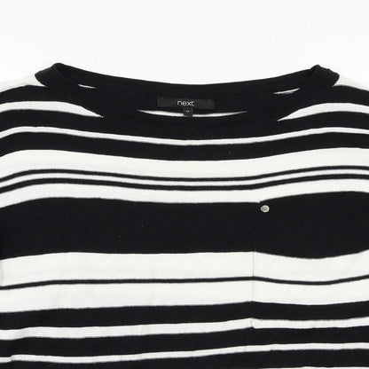 NEXT  Womens White Striped  Pullover Jumper Size 12