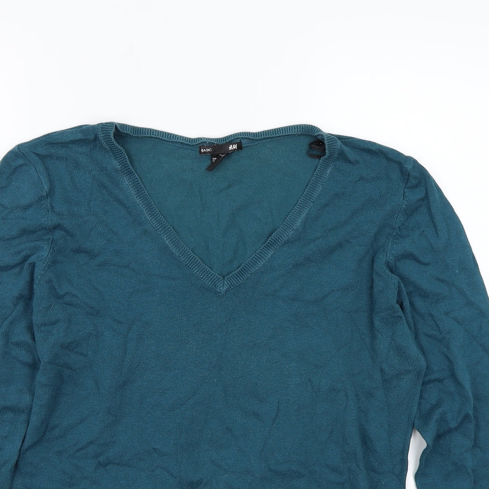 H&M Mens Green   Pullover Jumper Size M