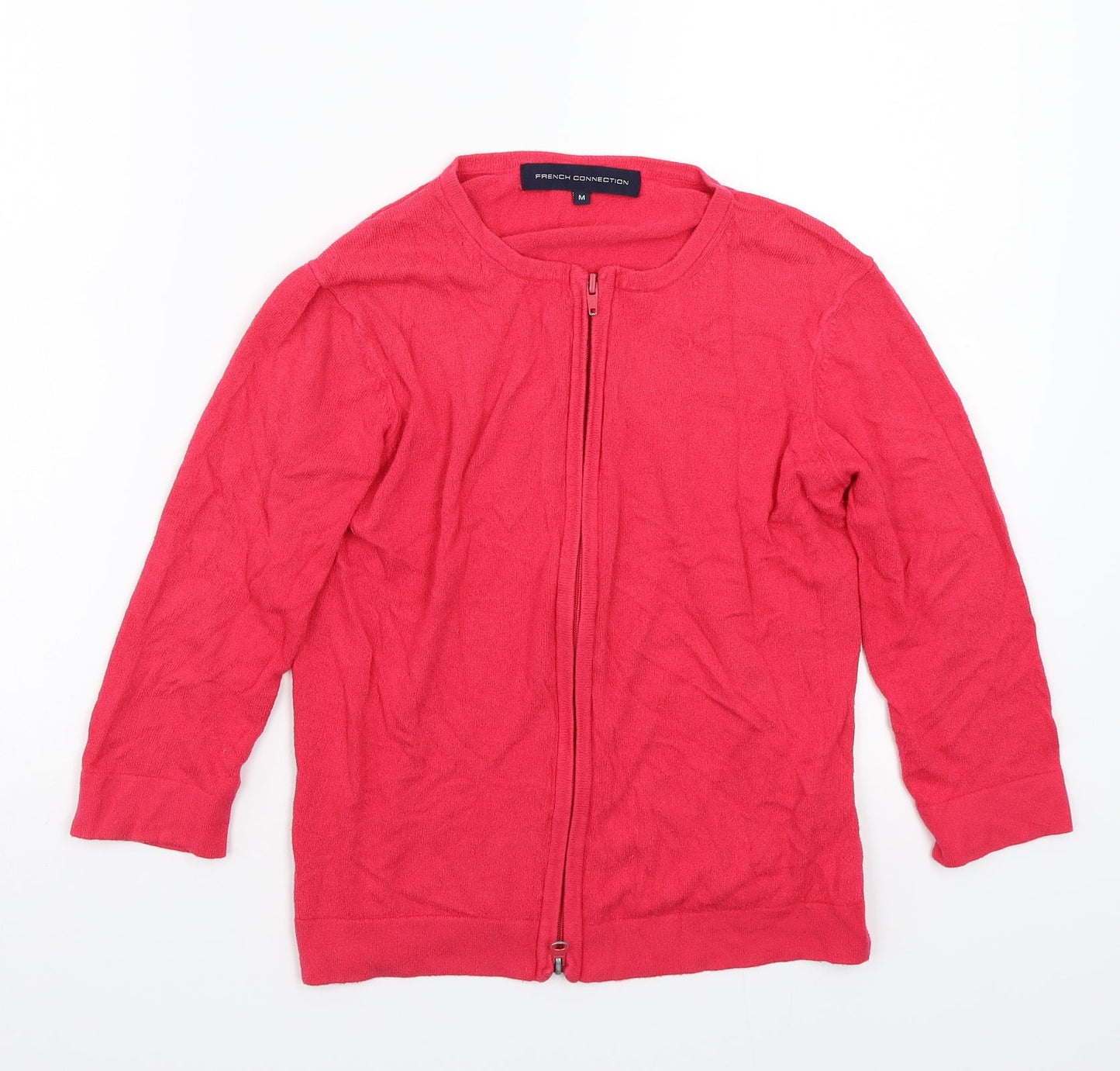 Womens UK Size M French Connection Pink Basic Button-Up