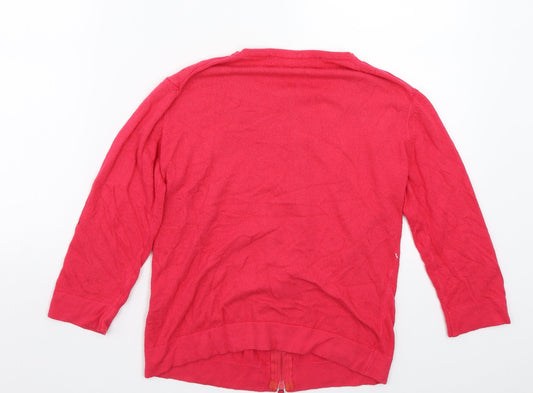 French Connection Womens Pink   Basic Button-Up Size M