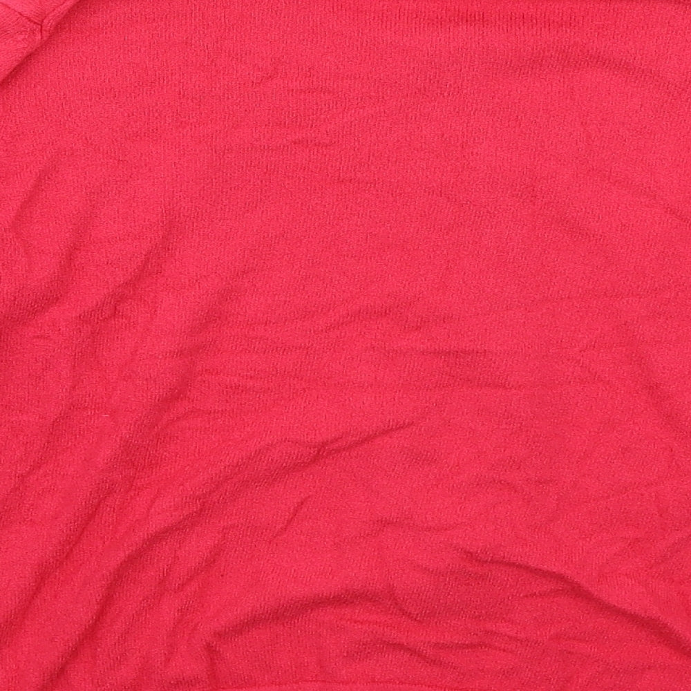 Womens UK Size M French Connection Pink Basic Button-Up