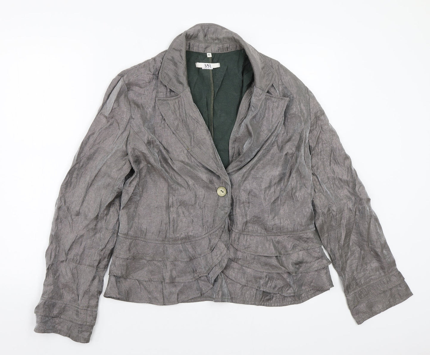 Womens UK Size 16 Preworn Grey Jacket