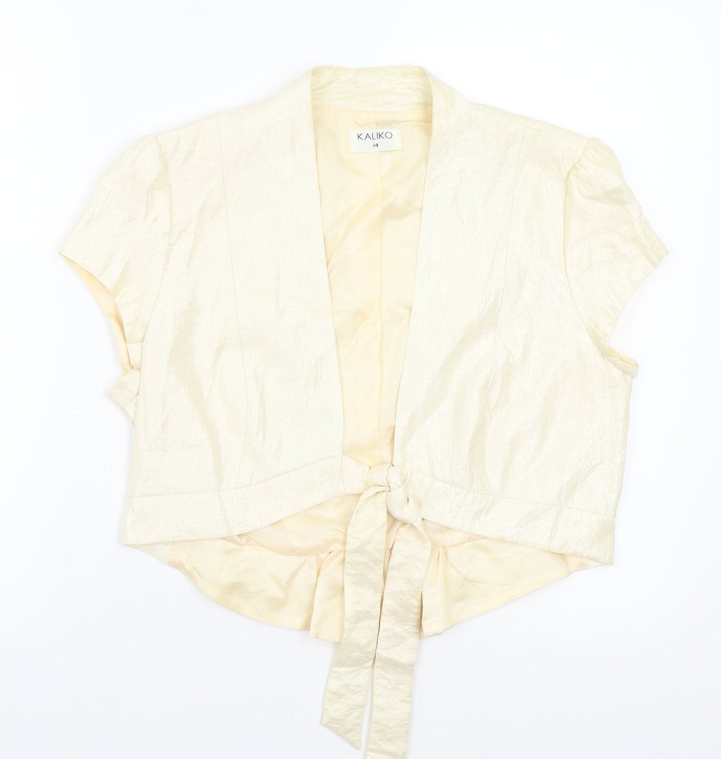 Womens UK Size 14 Kaliko Beige Jacket