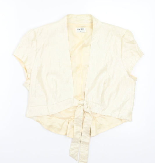 Womens UK Size 14 Kaliko Beige Jacket