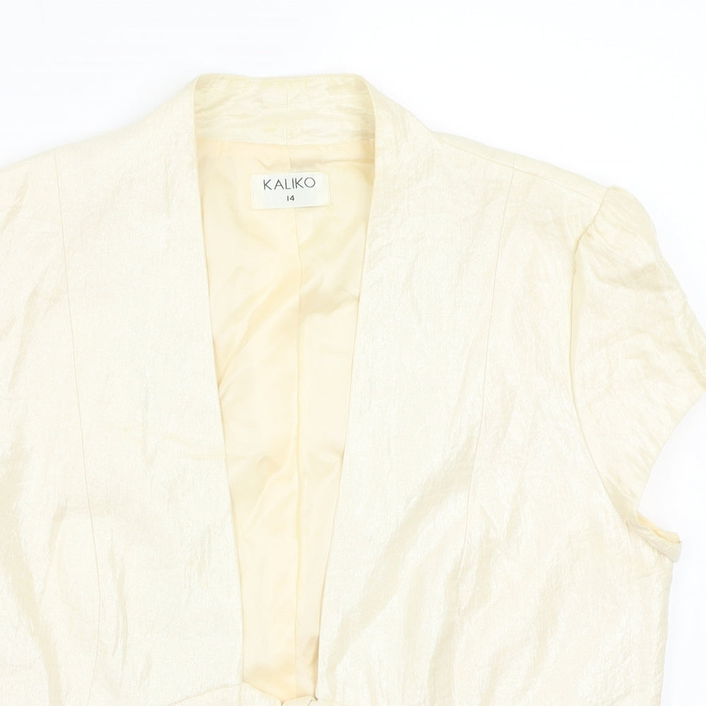 Womens UK Size 14 Kaliko Beige Jacket
