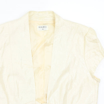 Womens UK Size 14 Kaliko Beige Jacket