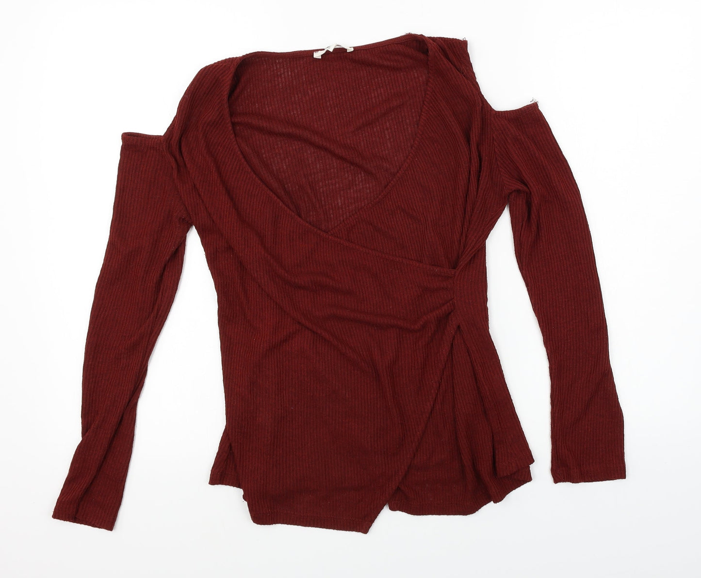 Womens UK Size L Koton Red Basic Blouse