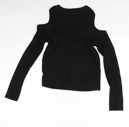 Womens UK Size 12 Select Black Basic T-Shirt