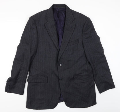 Mens UK Size 40 Marks & Spencer Regular Blue Suit Jacket