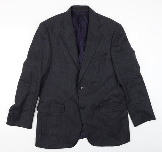 Mens UK Size 40 Marks & Spencer Regular Blue Suit Jacket