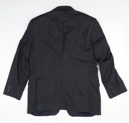 Mens UK Size 40 Marks & Spencer Regular Blue Suit Jacket