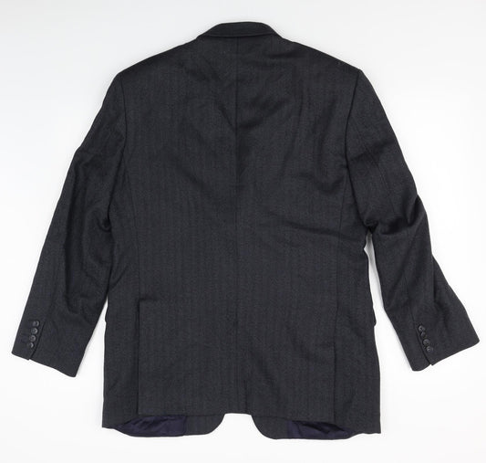 Mens UK Size 40 Marks & Spencer Regular Blue Suit Jacket