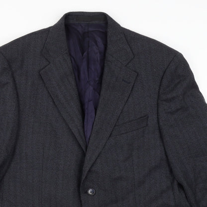 Mens UK Size 40 Marks & Spencer Regular Blue Suit Jacket