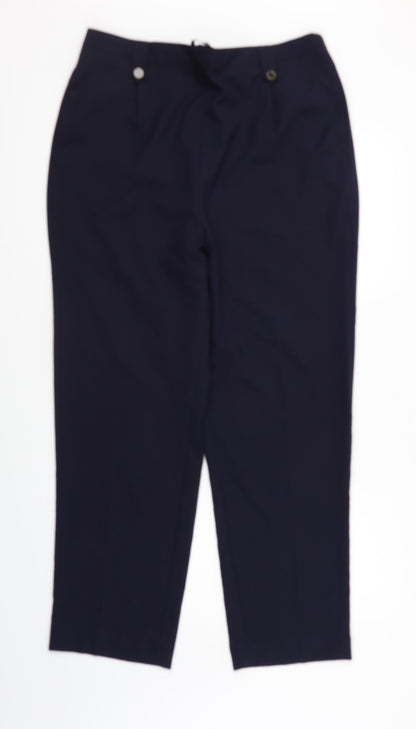 Womens UK Size 16 BM Regular Fit  Blue Trousers