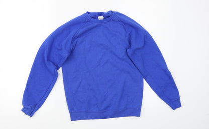 Fruit of the Loom Boys Blue   Pullover Jumper Size 10-11 Years
