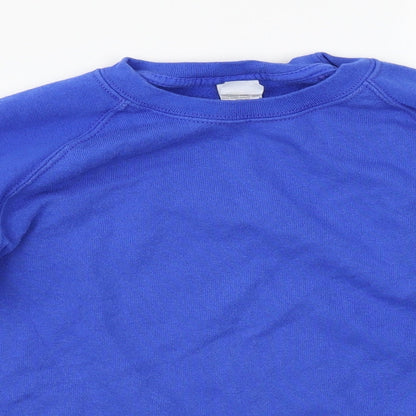 Fruit of the Loom Boys Blue   Pullover Jumper Size 10-11 Years
