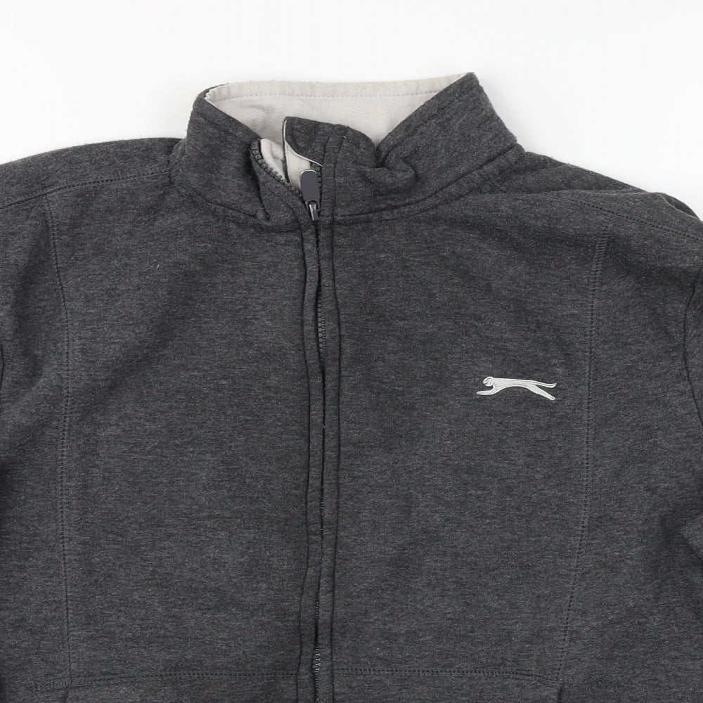 Slazenger Boys Grey   Full Zip Jumper Size 13 Years