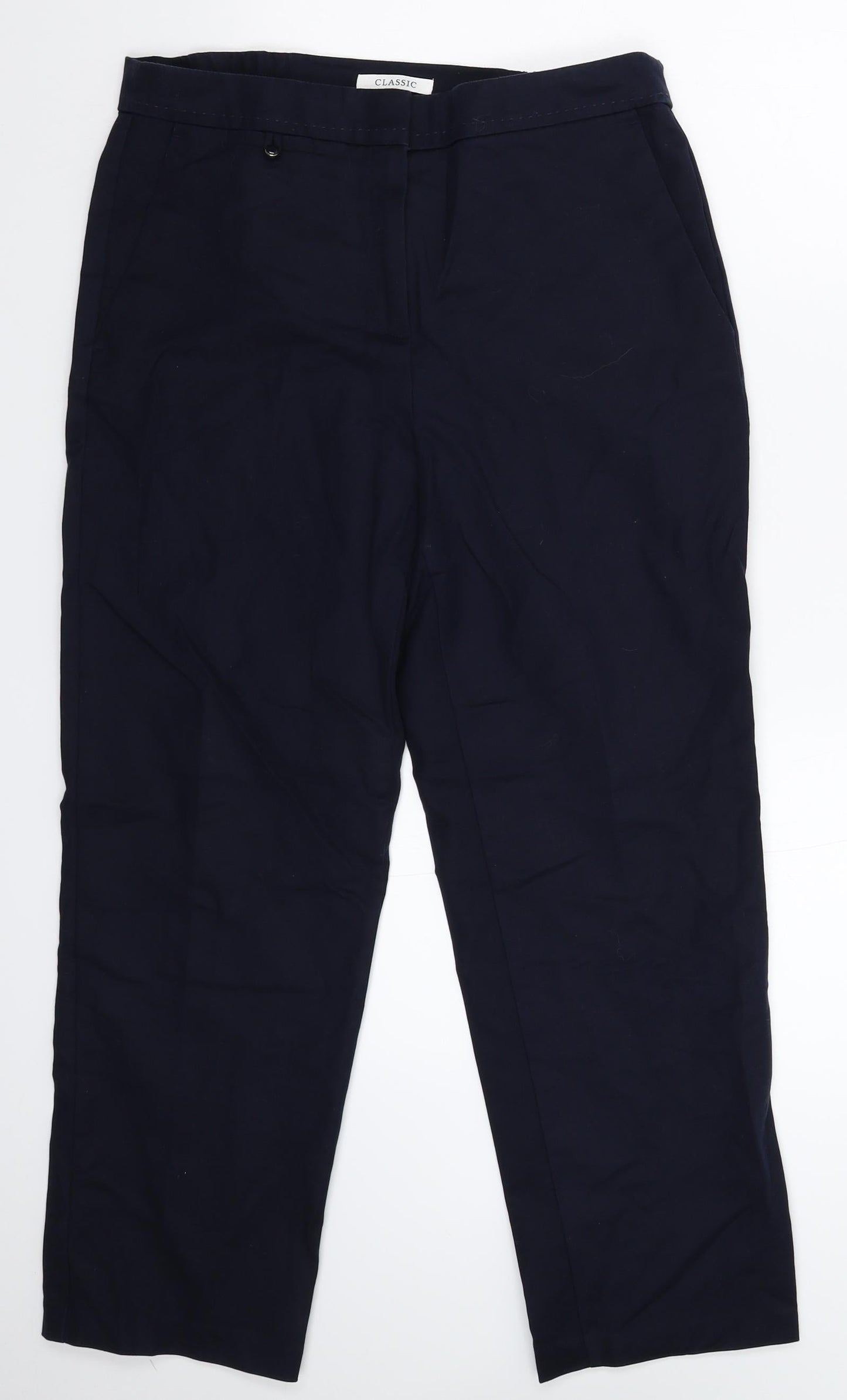 Womens UK Size 10 Marks and Spencer Slim Fit  Blue Trousers