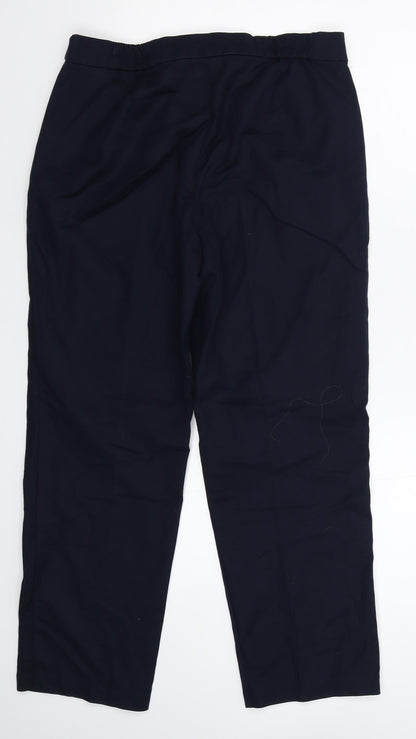 Womens UK Size 10 Marks and Spencer Slim Fit  Blue Trousers