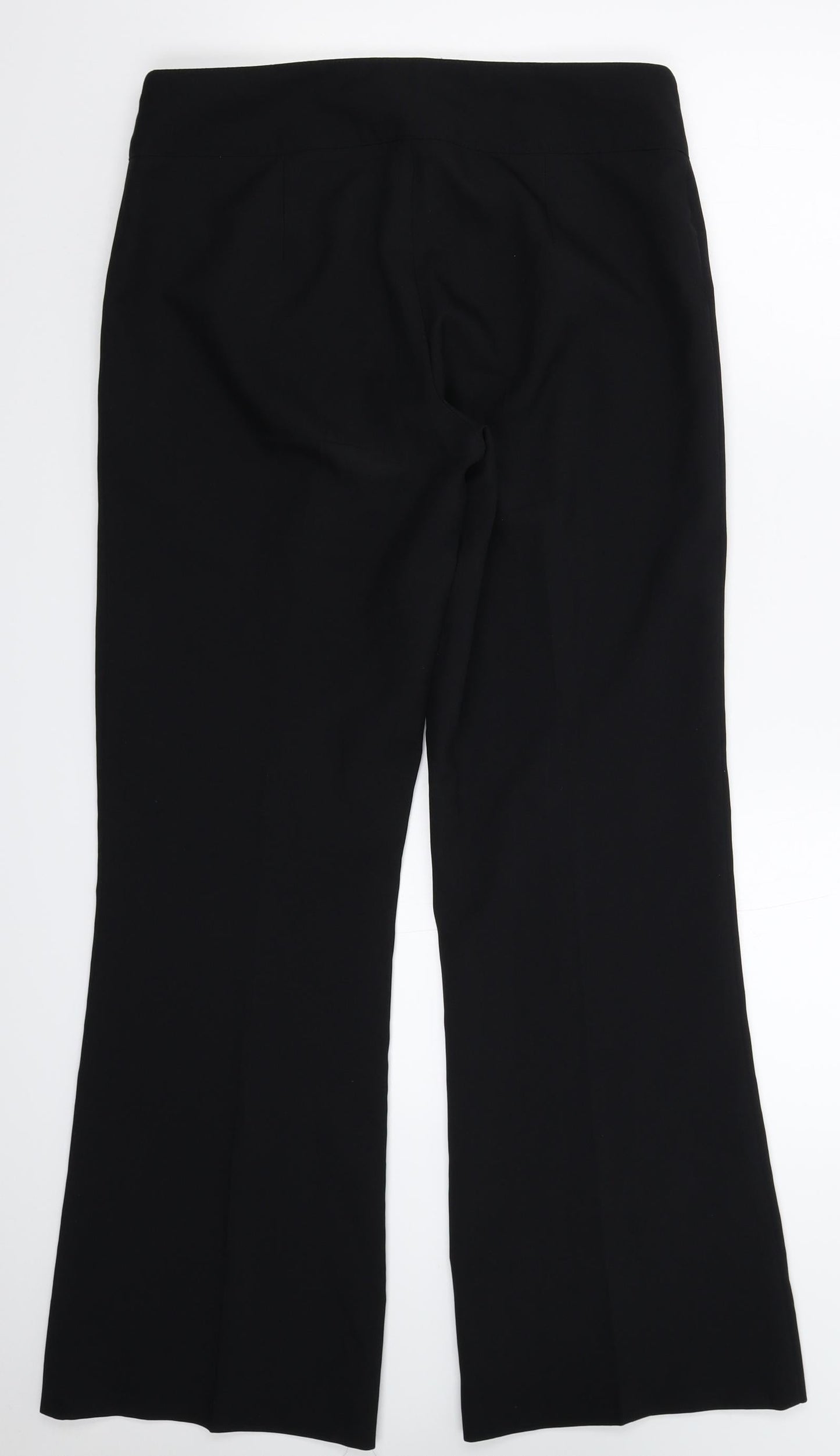 Womens UK Size 12 Papaya Regular Fit Dress Pants Black Trousers