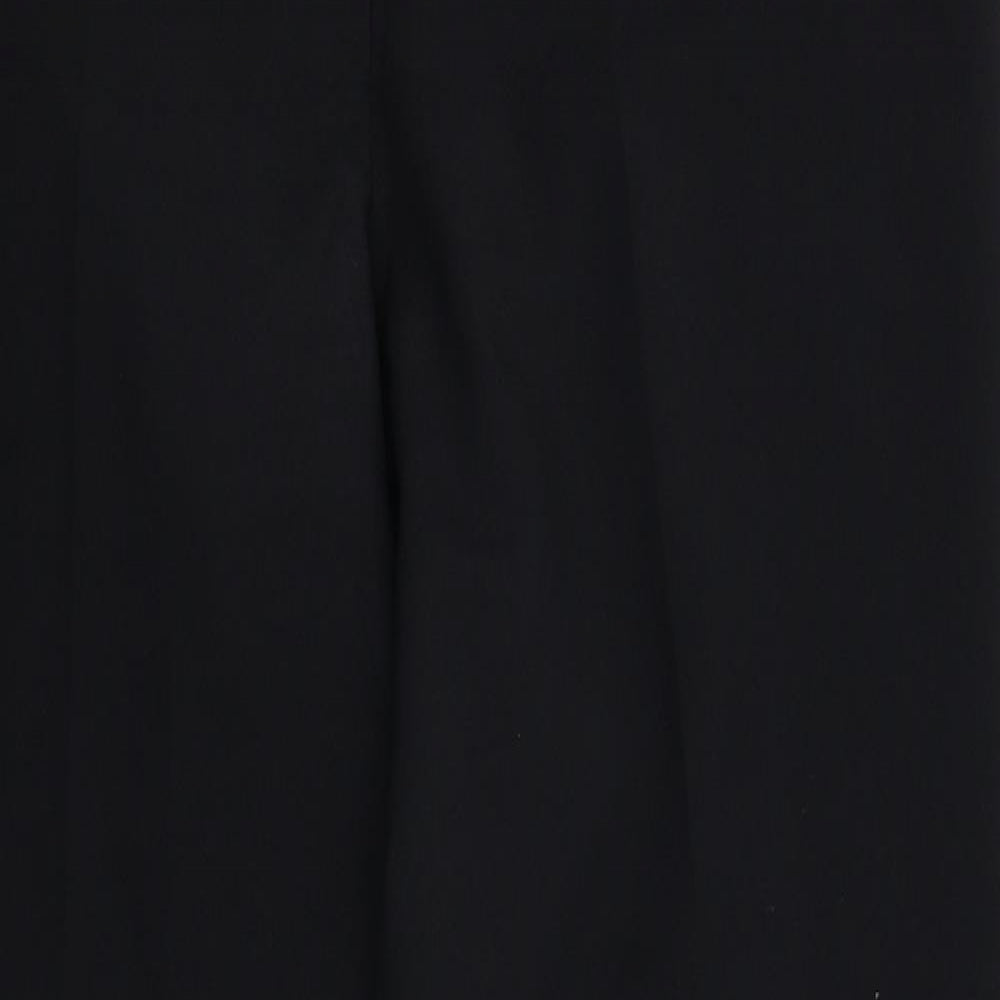 Womens UK Size 12 Papaya Regular Fit Dress Pants Black Trousers