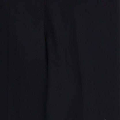Womens UK Size 12 Papaya Regular Fit Dress Pants Black Trousers